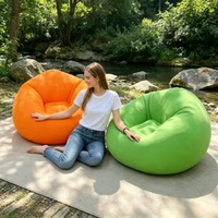 Fauteuil gonflable portable moderne, canapé pliant, chaise longue gonflable paresseuse, imperméable, pour soirées cinéma en plein air, camping et intérieur