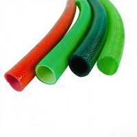 Tuyau d'arrosage de jardin GEMIER en PVC flexible haute pression, tressé renforcé de fibres, léger et durable, 100m, résistant à la chaleur