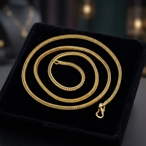 Wholesale 14K 18K 24K Micro Gold Plated Franco Link <b>Chain</b> <b>Necklace</b>, Modern <b>Chain</b> Design, Fashion <b>Chains</b> <b>Necklaces</b>, Brass <b>Chains</b>. - Product Image 1