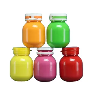Factory price Empty Small and exquisite Food Grade Plastic Capsule pill Bottles With Tear Off Cap