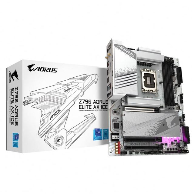 Brand New GIGABYTE Z790 AORUS ELITE AX ICE DDR5 LGA 1700 Support 14th CPU PCI-E 4.0/5.0 Gaming Motherboard PC