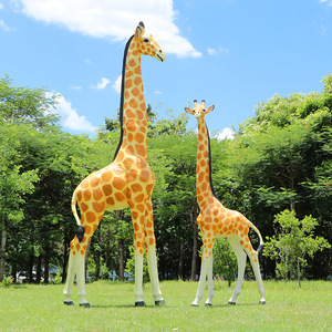 ประติมากรรมยีราฟไฟเบอร์กลาสสไตล์อาร์ตเดโคแบบตั้งพื้นสำหรับตกแต่งสวนกลางแจ้ง สนามหญ้า โรงเรียนอนุบาล รูปแบบจำลอง - Product Image 3
