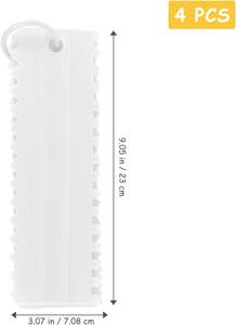 4 Pcs Set 8 Shapes Baking Diy Plastic Pastry Cream Fondant Butter Mousse Edge Side <b>Comb</b> Smoother Scraper Decoration <b>Cake</b> Tools - Product Image 3