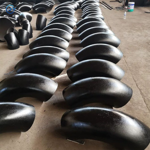 Черная углеродистая сталь высокого давления Стыковая сварная локоть 90/45 DN15-DN300 SCH40/SCH80 ISO сертифицированная коррозионностойкая - Product Image 3