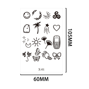 Tiny Finger Temporary <b>Tattoo</b> Sticker Non Toxic Waterproof Sweatproof Water Transfer <b>Paper</b> Decal for Face Body Professional Use - Product Image 4
