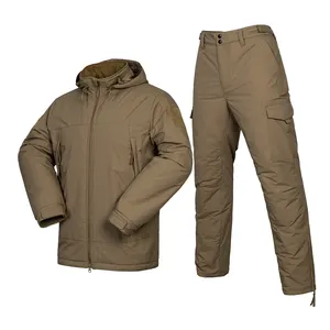Fábrica Atacado Nylon Wearable Inverno Windproof Tático Uniforme Poliéster Padding Jacket