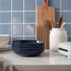 Grands bols à salade de pâtes de 30oz Assiettes larges et peu profondes allant au lave-vaisselle Bols de service de 30oz - Product Image 4