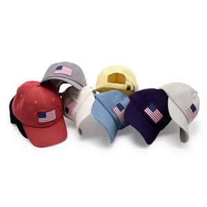 Casquette de baseball en velours côtelé avec broderie du drapeau américain, impression personnalisée de votre design, logo, casquette de papa - Product Image 3