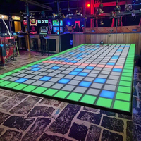 Sol de danse interactif LED RGB ABS de haute qualité |   Solution de projet globale |   Parc d'attractions intérieur 30x30cm MH-066 8-12