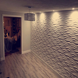 En gros Feuille De Toiture En Métal Ondulé 3D Stickers Muraux Décor À La Maison PVC Lambris Intérieur ROYAUME-UNI - Product Image 6