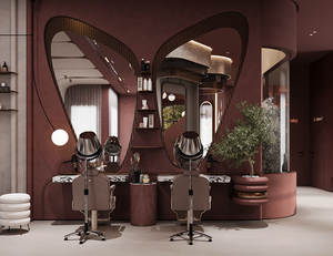 Système d'affichage mural pour salon artistique, étagères modulaires en acrylique pour produits capillaires et de manucure, couleur personnalisée - Product Image 3