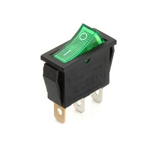 काले, लाल 16A 250V 20A 125V 30x13.5mm 30*13.5mm लाल घुमाव स्विच KCD3-101 पीसीबी माउंट घुमाव स्विच एफएफ घुमाव स्विच - Product Image 2