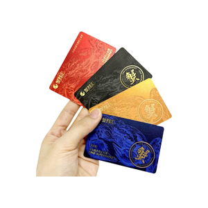 Chất Lượng Cao 4C In Ấn Frosted Matte PVC Kinh Doanh Thẻ Bảo Hành Laser Vàng/Bạc Dập Nóng Trong Suốt Nhựa Kim Loại Thủ Công - Product Image 2