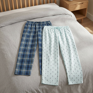 <b>Men</b> Solid Color Long Sleeve Sleep Shirt and Pants Set Loose Fit Woven <b>Pajama</b> Loungewear for Spring Autumn - Product Image 2