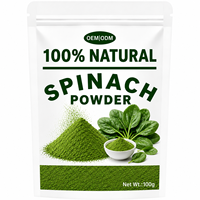 Poudre d'épinards en vrac 100% naturelle, riche en fer et en chlorophylle, pour smoothies, pâtisseries, pâtes et boissons santé, vente en gros