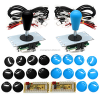 Kit de simulador de máquina de juegos de arcade con joystick DIY SANWA, placa de circuito, chip USB y control de joystick para computadora, para máquina de empujar monedas