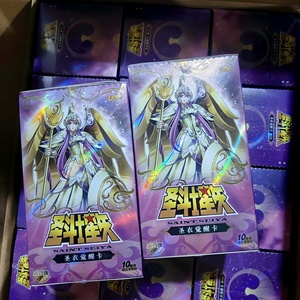 การ์ดผ้าอนิเมะเซนต์เซย่าแบบยกกล่องขายส่ง, การ์ดสะสมเซนต์อาเธน่าสีทอง, ของเล่นเด็กสำหรับเป็นของขวัญ - Product Image 5