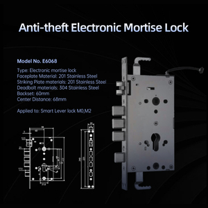 Bán dẫn ai học Bluetooth sinh trắc học vân tay thẻ mã không dây sinh trắc học double side an ninh kỹ thuật số Ổ khóa cửa - Product Image 4