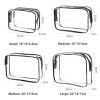 Sacs cosmétiques transparents personnalisés en gros, étuis de voyage en PVC pour femmes, cadeaux promotionnels, pochette cosmétique avec logo