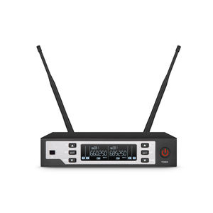 Système de microphone sans fil professionnel 113D à 2 microphones, double canal UHF, vente chaude, détecteur pour scène - Product Image 4