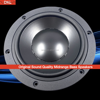 DYN Speaker Stereo mobil gaya Audio, komponen Speaker mobil 6.5 inci Woofer RMS 100W Midrange Tweeter Fullrange 6.5 "2 Jalan