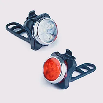 Lights for Bikes USB Rechargeable Front and Tail Bicycle LED Light