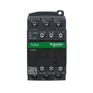 Contactor IEC Original Nuevo para LC1D09BD, No Reversible, Negro, Interfaz de Comunicación Integrada, Serie TeSys Deca - Product Image 1