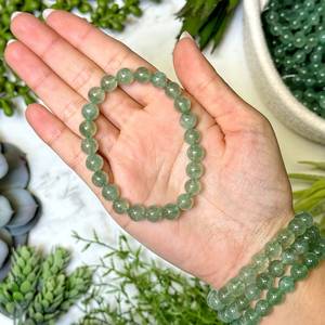 Bracelet en pierre de quartz vert tanzberry naturel pour chakra du coeur sacré racine - Product Image 2