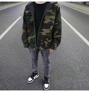 OEM Private Label <strong>Men</strong> Custom Stock Dropshipping <strong>Camo</strong> <strong>Jacket</strong> With Hood - Product Image 2