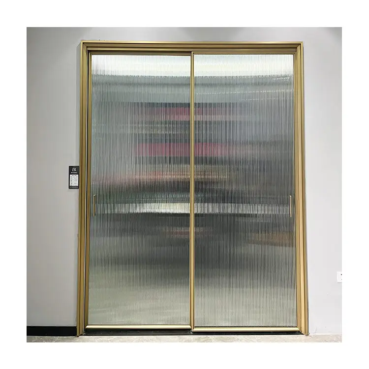 बहु अल्युमीनियम फ़्रेम विरोधी चोरी रपट कांच की खिड़की के साथ दरवाजा स्लाइडिंग दरवाजा ताला
