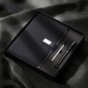 Promotion Business Logo <b>Stationery</b> Custom Luxury Pu Leather Notebook and Pen Gift <b>Set</b> - Product Image 1