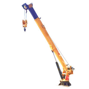 고정 붐 해양 크레인 뻣뻣한/3 너클 암 6.3 톤 낚시 보트 플로팅 선박 크레인 좋은 가격 - Product Image 2