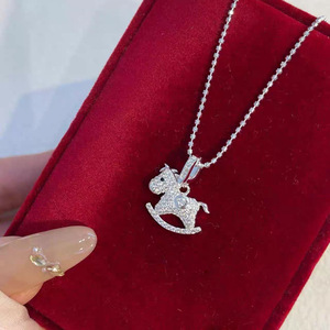 Collar con Colgante de Animal en Plata de Ley S925, Cadena para Clavícula con Microincrustaciones, Regalo - Product Image 1