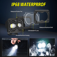SAE J583  Faros Antiniebla Blancos Sae, 3 Luces LED, Accesorios de Iluminación para Automóviles, Kit de Luces LED para Coche