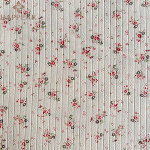 HAPPEAK Tela Personalizada de Spandex Jacquard Pointelle de Polialgodón Suave de Punto con Estampado Floral para Pijamas - Product Image 6