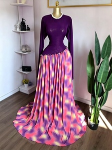 Abito da donna africano alla moda 2026, ultimo stile, a <span class=keywords><strong>maniche</strong></span> <span class=keywords><strong>lunghe</strong></span>, snellente, <span class=keywords><strong>con</strong></span> stampa e <span class=keywords><strong>maniche</strong></span> ampie, gonna ampia - Product Image 6