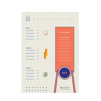 A3 A4 A5, affiche commerciale, dépliant, Menu, impression en gros