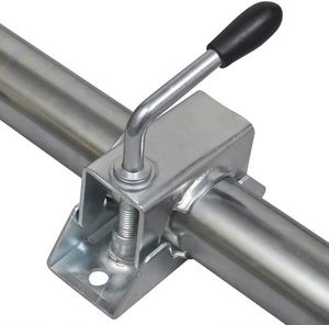 Rueda de Soporte de 48 mm con Rueda Sólida y Abrazadera de 48 mm, Nueva, con Capacidad de 150 kg, Galvanizada, para Semirremolques, con Certificación CE, Marca TOWDONE - Product Image 3