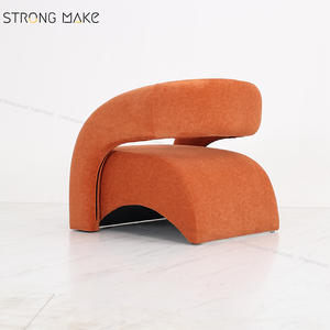 Diseño Moderno Lujo <span class=keywords><strong>Relax</strong></span> Ocio Diseño Acento Sillón Muebles Tapizados Cómodos <span class=keywords><strong>Sillones</strong></span> de Terciopelo Para Sala de Estar - Product Image 5
