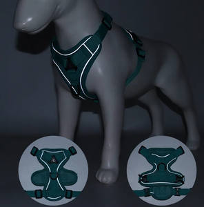 Grosir Harness Rompi Lembut Yang Dapat Disesuaikan untuk Kucing Mudah Dikontrol Strip Reflektif Bernapas Harness Kucing dan Tali untuk Berjalan - Product Image 5