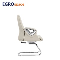 EGROspace Chaise de bureau de direction ergonomique pivotante en cuir de luxe moderne Factoey