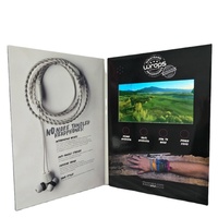 Vente de marketing numérique impression écran Lcd carte d'invitation vidéo brochure carte de voeux marque publicité livre le plus populaire