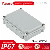 Boîtiers de jonction étanches IP66 en aluminium moulé pour extérieur, vendus par le fabricant, avec bouton-poussoir métallique, pour usage intérieur/extérieur