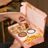 Boîtes en papier personnalisées pour la restauration rapide, tartes aux œufs, pâtisseries, brownies au chocolat, biscuits, sushis, crêpes
