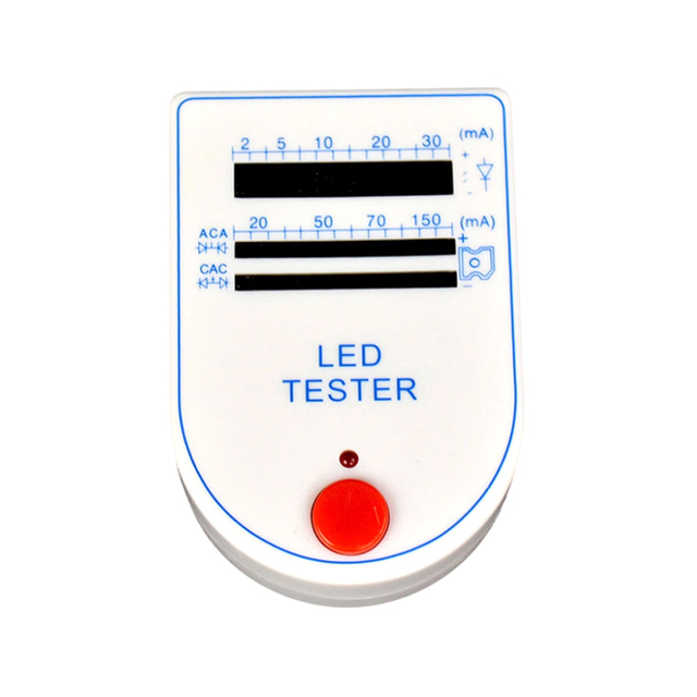 LED Tester Test Box LED In-line Test Box 2~150mA Mini LED Test Box Tester for Light-emitting Diode Lamp Bulb Battery