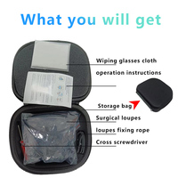 Burite New 3.5X Ergonomic Design 3.5 4.5X 5.5X 6.5X Ergo Prism Loupes IPD Magnetic Replacement Ratio Magnifying Glasses
