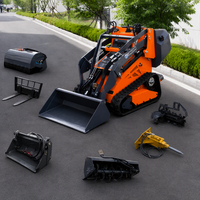 Chargeuse compacte sur chenilles multifonctionnelle, prix de la chargeuse compacte sur chenilles de 1 tonne