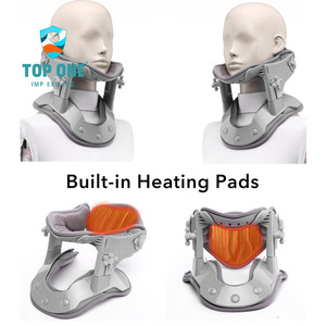 Top One Masajeador de cuello médico ajustable Lay-Tractor cervical inflable con bomba de aire de cuello suave calentada - Product Image 3