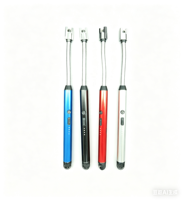Briquet électrique USB écologique pour cuisine, bougies, barbecue, cuisinière à gaz, pistolet d'allumage, camping, rechargeable, arc sans flamme, plasma