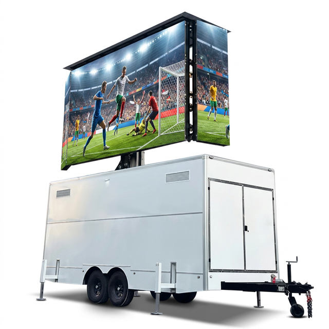 New Model HW-21S-Enclosed P3.91 Mobile LED Trailer Outdoor LED Screen Advertising Publish Billboard Trailer Mobile LED Trailer